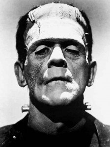 Frankenstein's monster played by Boris Karloff