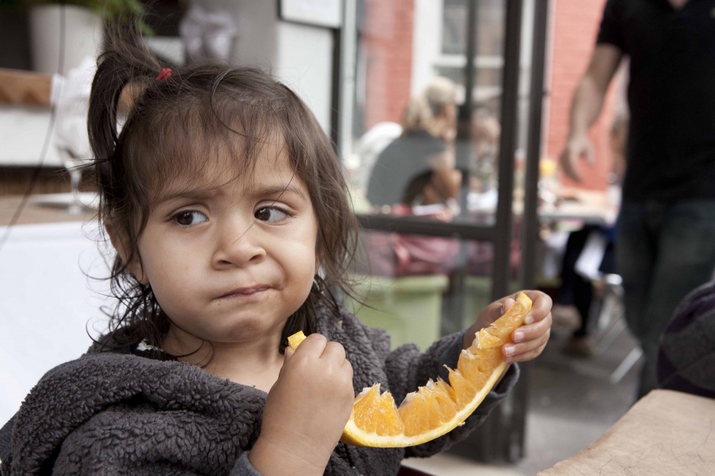 Kavya having brunch at Agave in New York City